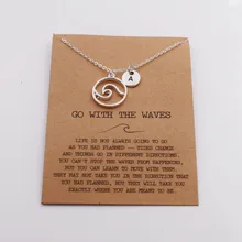 SanLan 1 шт. ожерелье волны океана wanderlust ювелирные изделия подарок для девочки