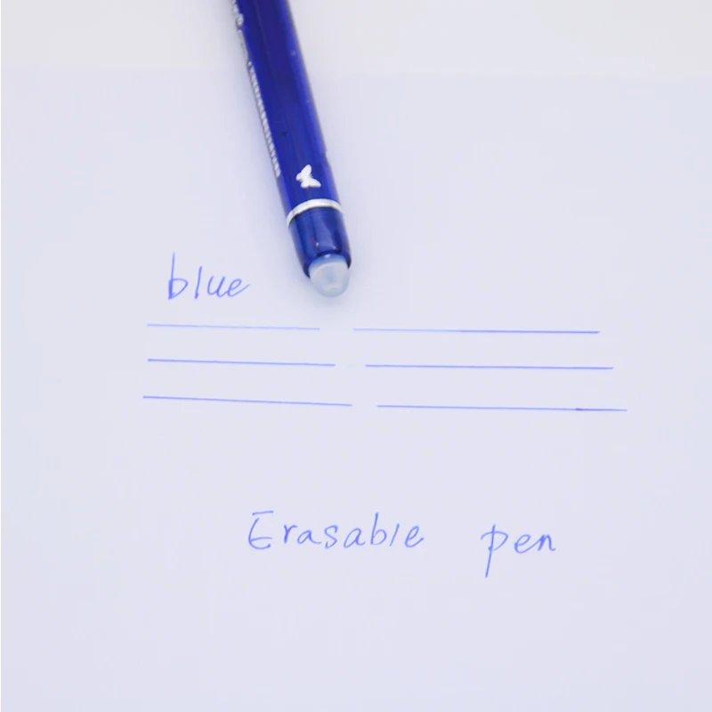 50+3pcs Erasable Pen Set 0.5mm Washable Handle Magic Erasable Gel Pen Refills Rod Blue Black Ink Pen Students Kawaii Stationery