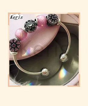 

High Quality 1:1 100% Silver New Inlay String Opening Bracelet Free Delivery