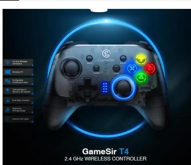 Для Windows PC переключатель PS3 ТВ коробка для GameSir T4 2,4G беспроводной проводной геймпад Pubg игры контроллер Джойстик смартфонов