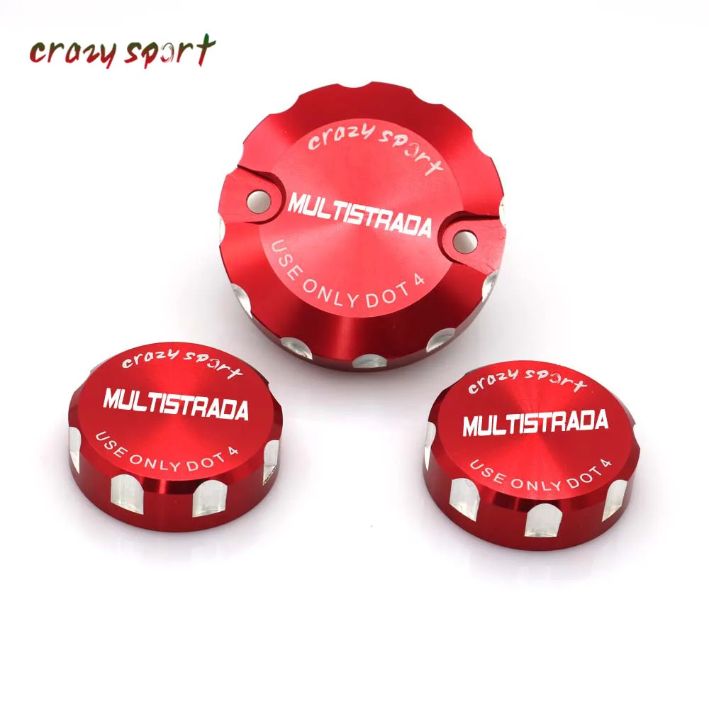 

Front Brake Clutch Rear Brakes Fluid Reservoir Cover Cap For DUCATI Multistrada 1200/S Multistrada1200 S 2010-2014 2013