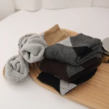 

High Quality Long Tube Men Socks Cotton Hand Stitch Woollen Keep Warm Adult Socks Wholesale Socks Men Gifts for Men's носки