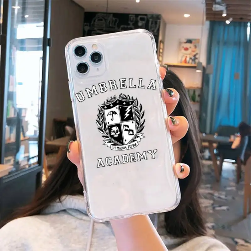 iphone 7 phone cases TV show The Umbrella Academy funda capa cover Phone Case Transparent for iPhone 6 7 8 11 12 s mini pro X XS XR MAX Plus iphone 8 leather case