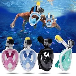 Underwater Scuba Snorkeling Anti Fog Mask Set Diving Full Face Respiratory Masks Safe and Waterproof Swimming Equipment