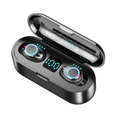 F9 Новинка Q32 F9 tws беспроводные Bluetooth наушники 8D стерео светодиодный дисплей 2000 мАч спортивные наушники-вкладыши с микрофоном - Цвет: F9