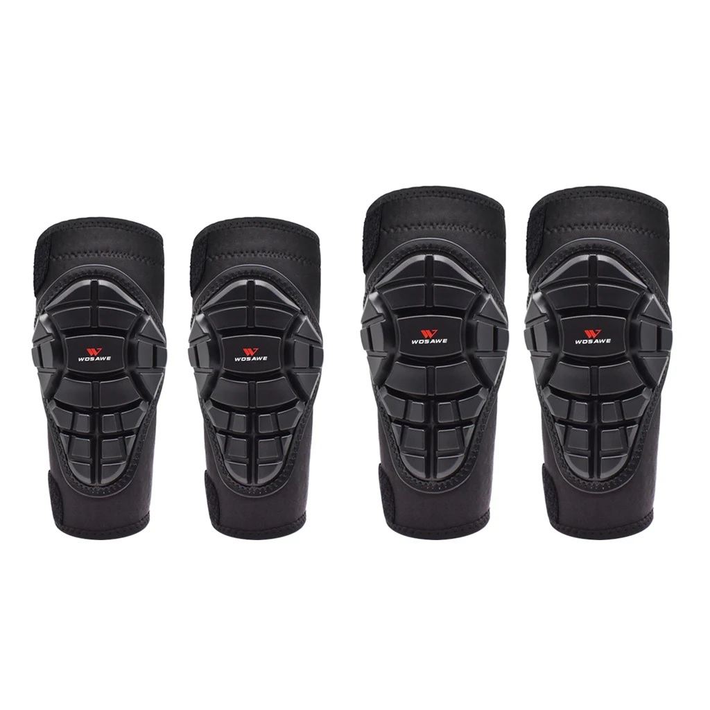 Elbow Knee Pad Protector Support Shield Set for Skating Skiing Motorcycle