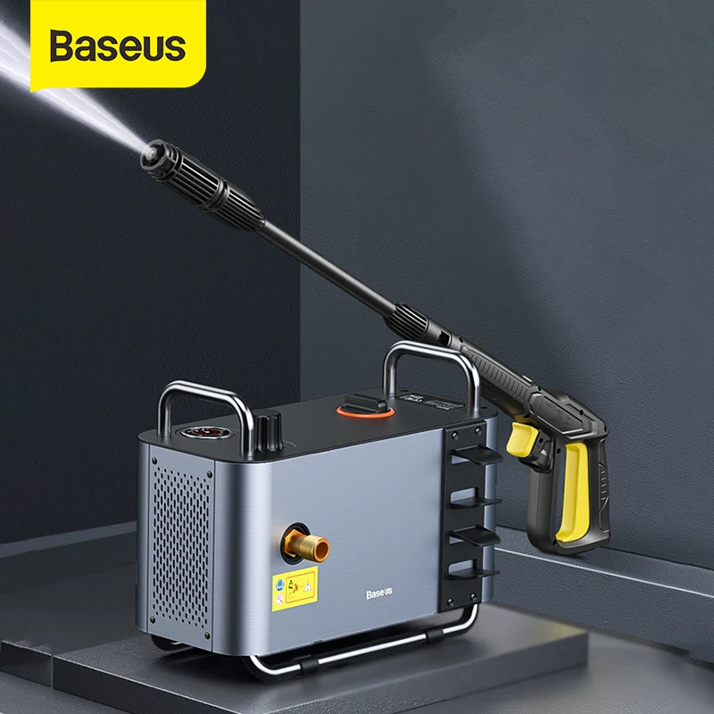 Baseus 1300W de alta coche de presión lavadora Arranque automático-inteligente ajustar la presión bomba de agua doméstica de lavado de coche de la máquina