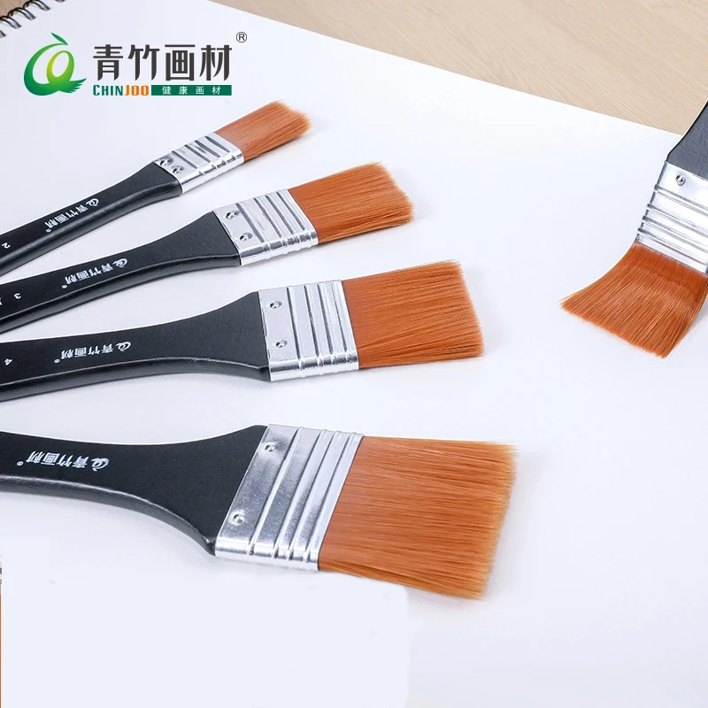 1 Pack Of Professional Nylon Brushes Of Different Sizes, Artist Oil Painting Watercolor Powder Acrylic Paint Brush Art Supplies