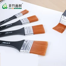1 pacote de escovas de náilon profissionais de tamanhos diferentes, pintura a óleo do artista aquarela em pó acrílico pincel arte suprimentos