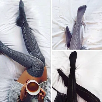 

Girls Ladies Socks Women Cute Socks Thigh High Over the Knee Socks Long Cotton Stockings Warm Calcetines 8W5