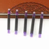 10pcs Disposable Dia 2.6mm Fountain Pen Ink Cartridge Refills /Bag Set Blue/Black/Purple School Office Stationery Supplies 2