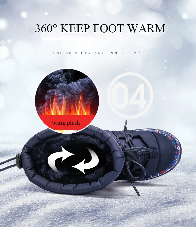 Качественные дизайнерские зимние детские сапожки для мальчиков и девочек, теплые зимние сапоги до середины икры, нескользящая прочная прогулочная обувь, CN Размер 31-37