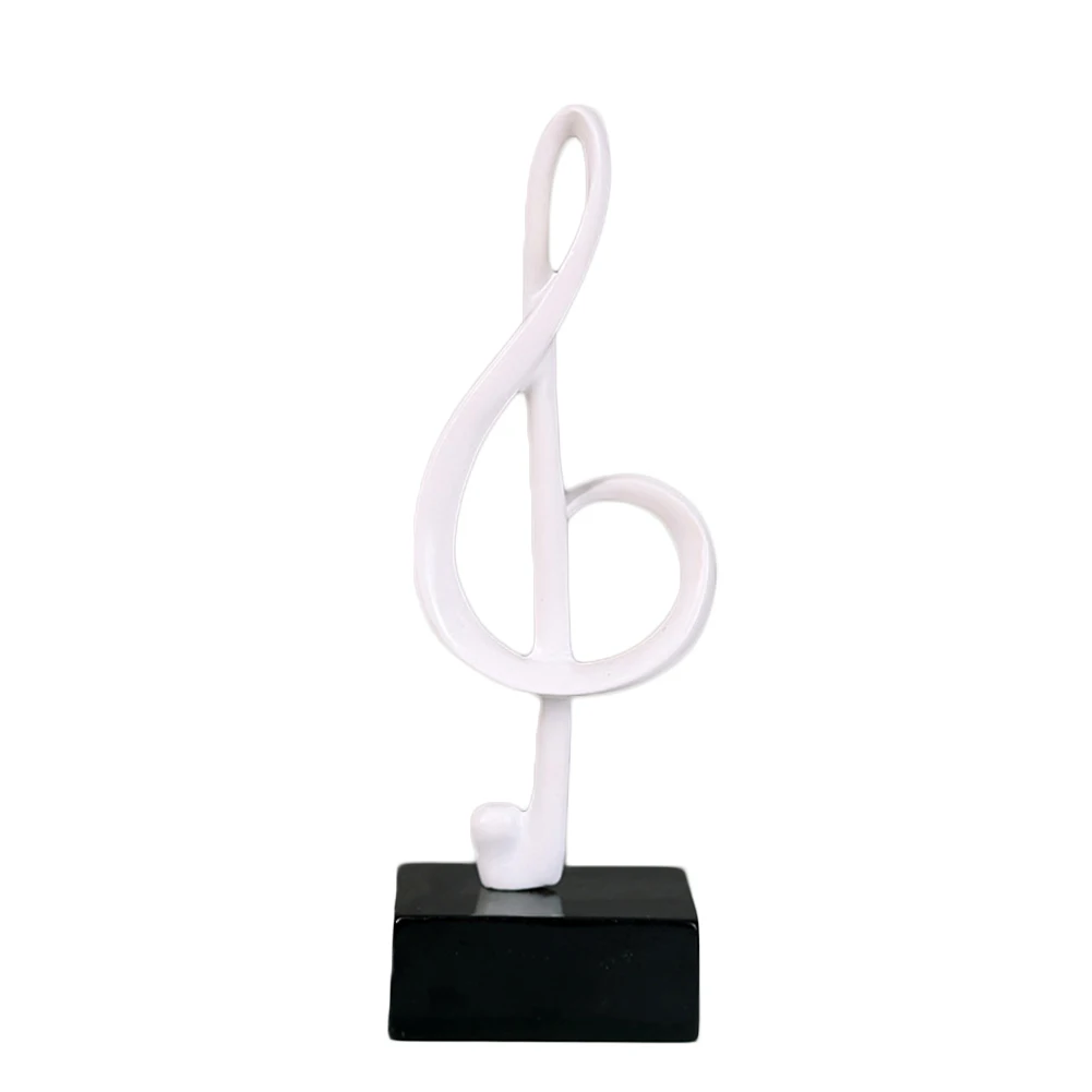 Мини музыкальная Нотная модель фигурки полимерные миниатюры статуэтки DIY ремесла настольные украшения для гостиной фортепиано домашний декор - Цвет: White A