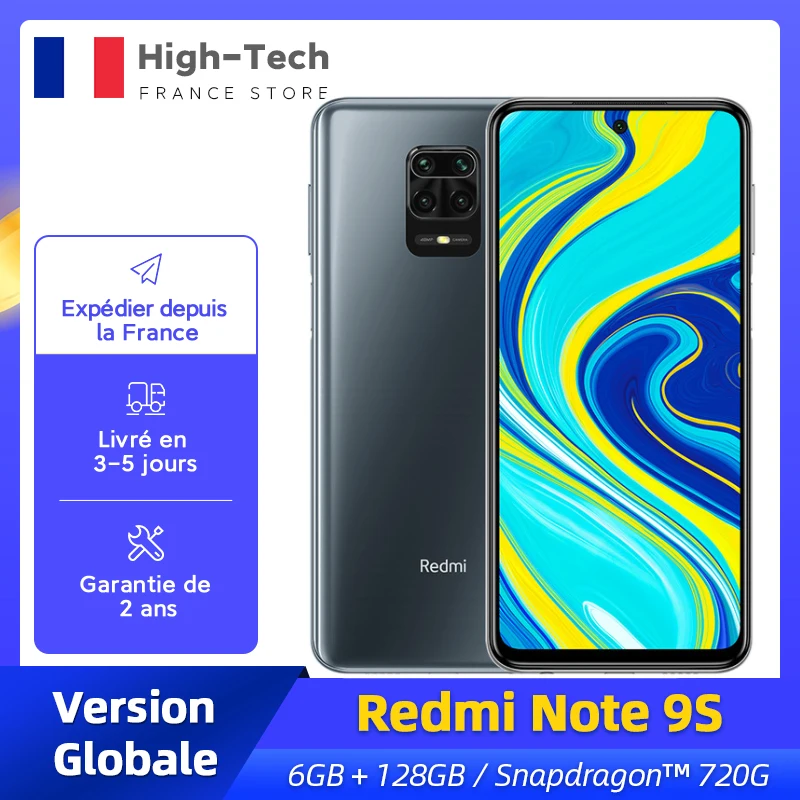 Xiaomi Redmi Nota 9 S 9 S versión Global 4/6GB RAM 64/128GB ROM Smartphone Snapdragon Octa Core 48MP Quad Cámara 6,67 “pantalla