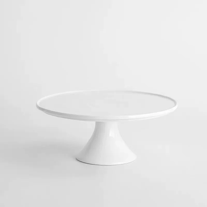 2pcs Dish Cake Dessert Dish Ceramic For Party Family Or Cake Shop