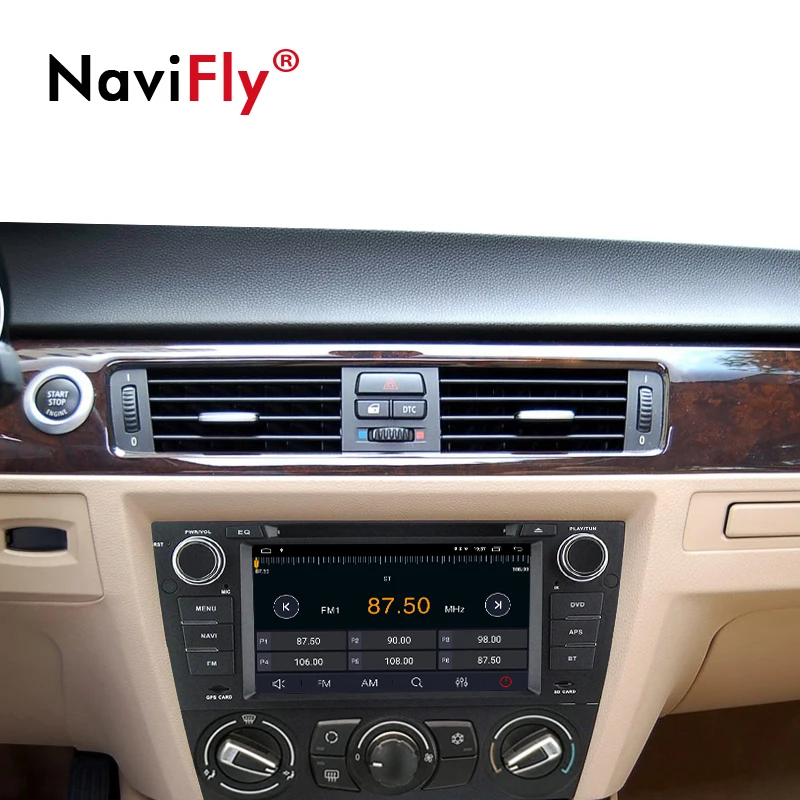 Sale Navifly Android 9.1 2+32G car dvd multimedia player for BMW E90 E91 E92 E93 318 320 CAR gps radio wifi  DVR Head Unit Quad Core 5