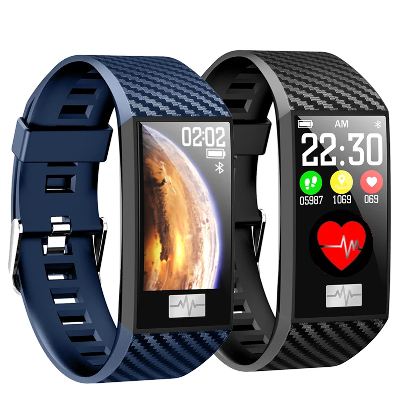 

DT58 Wristband ECG PPG Monitor HRV Smart Watch Sports Fitness Tracker HeartBlood Pressure Smart Watch IP68 Waterproof Wristwatch