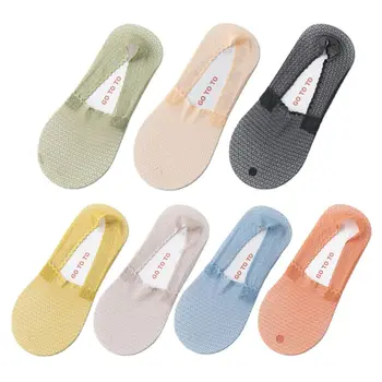 

Womens Low Cut No Show Liner Lace Thin Boat Socks Non-Slip Silicone Sweet Solid Color Summer Shallow Invisible Hosiery