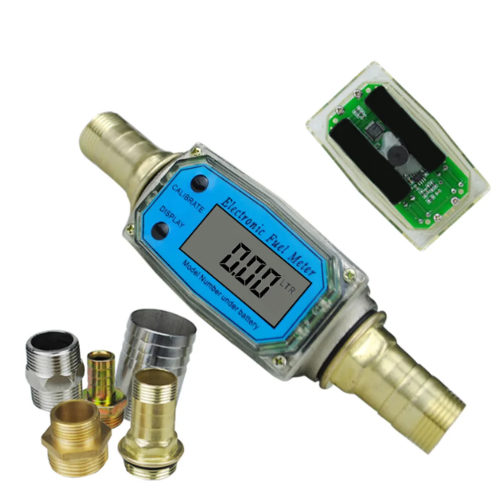 

K24 LCD Portable Multipurpose Digital Display Flow Meter Adjustable Measuring Electronic Fuel Easy Operate High Accuracy Tools