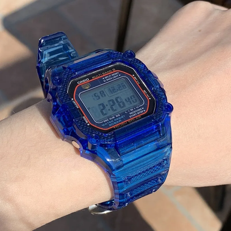 TPU Watchband Case untuk Casio G Shock DW 5600 GW 5610 G 5600 G 5000  Pengganti Transparan Band Gelang Aksesoris Tali|Watchbands| - AliExpress