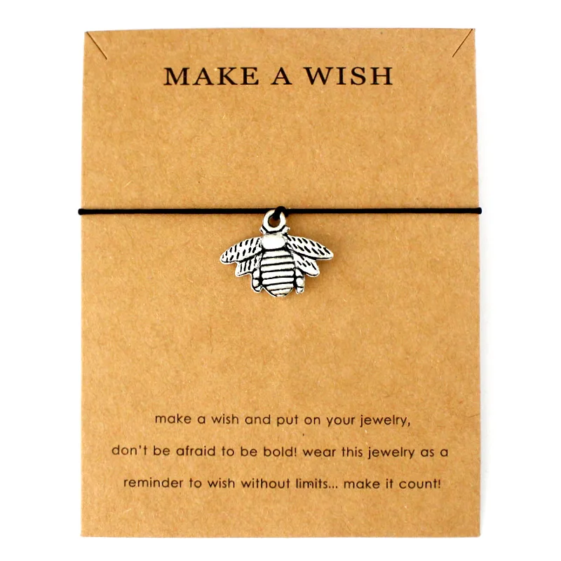 

Ladybug Ladybird Bee Flamingos Unicorn Charms Card Bracelets Women Men Unisex Fashion Best Friends Jewelry Christmas Gift