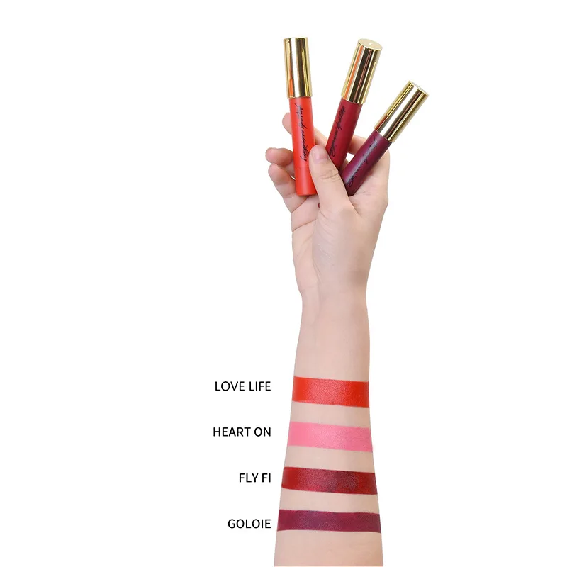 NEW 4pcs/set Kit 8 Colors Matte Lipstick Set Tint Lip Gloss Long Lasting Lip Stick Waterproof Red Nude Batom Lipstick Pen Makeup NEW 4pcs/set Kit 8 Colors Matte Lipstick Set Tint Lip Gloss Long Lasting Lip Stick Waterproof Red Nude Batom Lipstick Pen Makeup