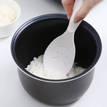 

2pcs Non-stick Rice Spoon Creative Eco-Friendly Plastic Meal Spoon Rice Spoon