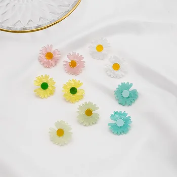 

Korean Style Cute Flower Stud Earrings For Women 2020 New Fashion Sweet Earrings Femme Brinco Wholesale Jewelry