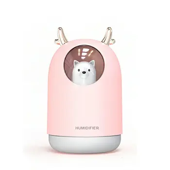

Mini Ultrasonic Air Humidifier Romantic Soft Light USB Essential Oil Diffuser Car Purifier Aroma Anion Mist Maker