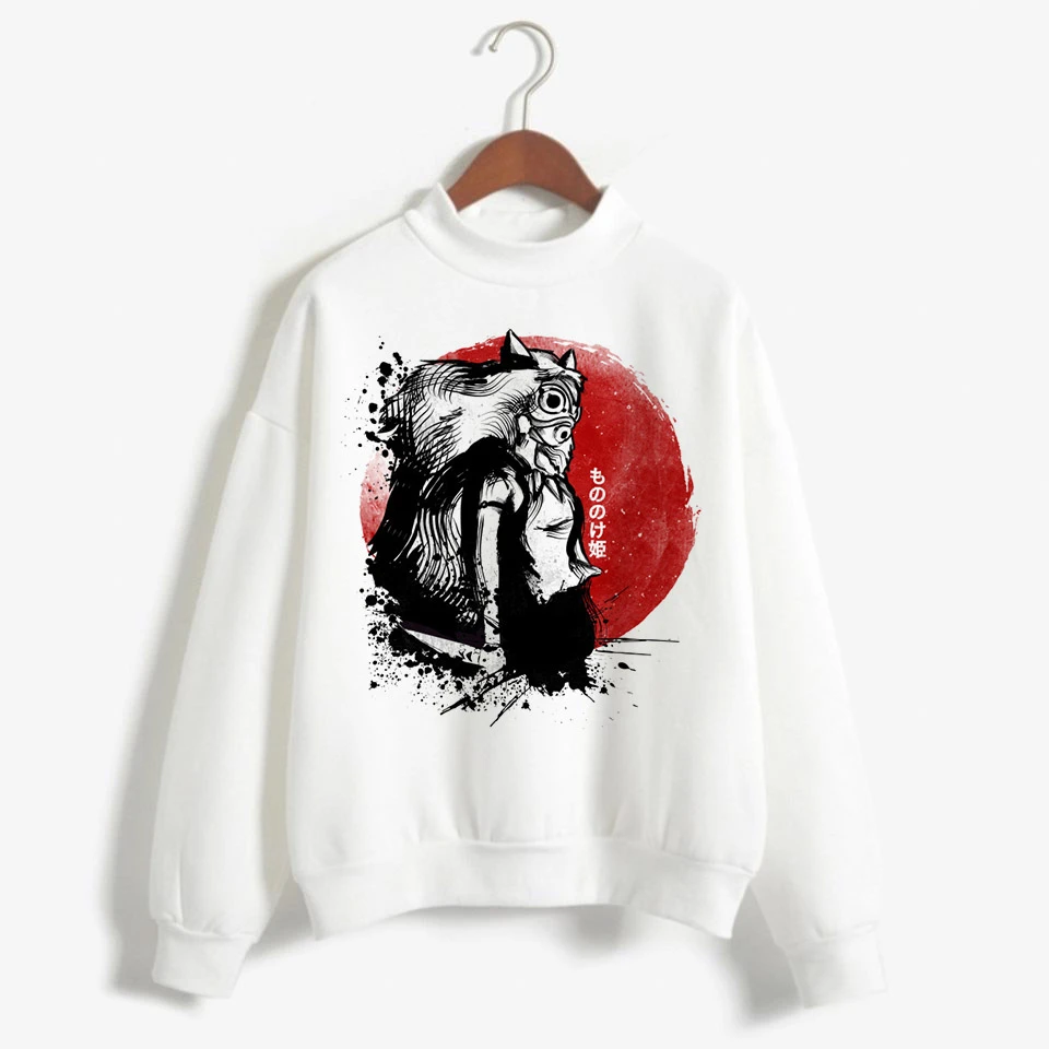 spirited away totoro Japanese hood women hoodie Studio Ghibli kawaii Sweatshirt Oversized cartoon female ulzzang anime - Цвет: 8