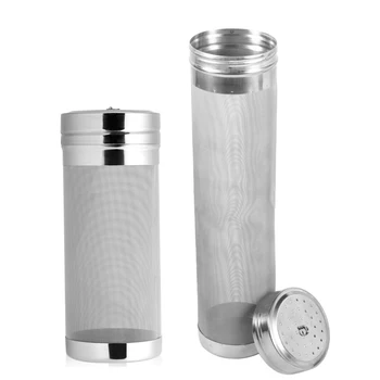 

7x18/ 7x29cm Home Brew 300 Micron Stainless Steel Hop Spider Mesh Beer Filter Strainer Dry Hopper For Home Brew Spider Filter