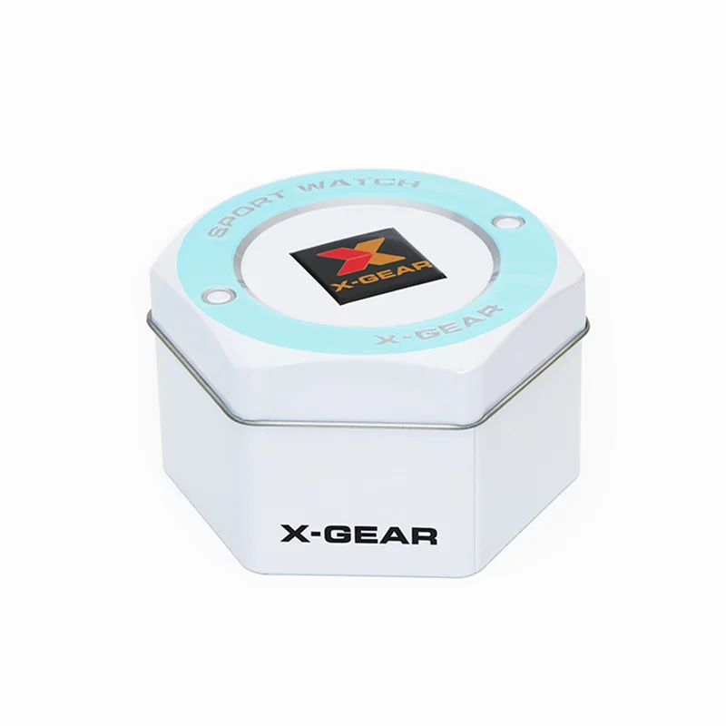 X-GEAR, 1 шт., оригинальная подарочная коробка для спортивных часов, мужские часы, аксессуар, светодиодный, цифровые часы для пары, коробка для часов, сумка для часов, защитные коробки