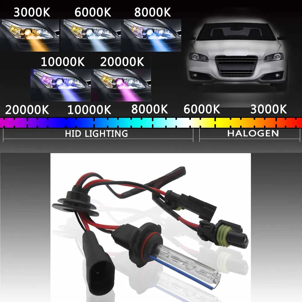 Xenon 55W 9005/HB3/H10 6000 K/8000 K/10000 K/12000 K HID преобразования фар