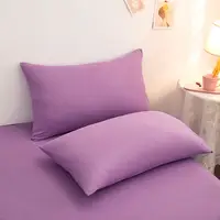 Bonenjoy 1pc Purple Bed Sheet Queen Size funda nordica cama 135 Fitted Sheet King Sheet on Elastic 180x200(without pillowcase 2