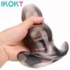 IKOKY 3 Sizes Hollow Anal Plug Soft Speculum Prostate Massager Butt Plug Enema Sex Toys For Woman Men Anal Dilator Sex Products ► Photo 1/6
