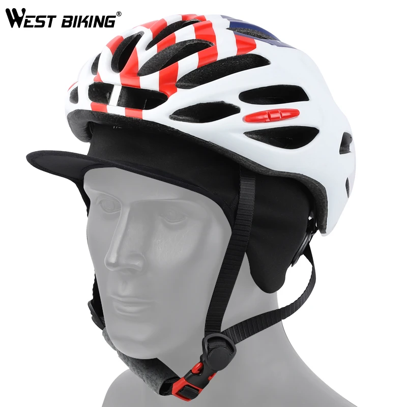 WEST BIKING Мужская велосипедная Кепка s Зимняя ветрозащитная термальная Спортивная Кепка для бега, катания на коньках, катания на лыжах, мотоцикла, велосипедного шлема, головной убор, велосипедная Кепка
