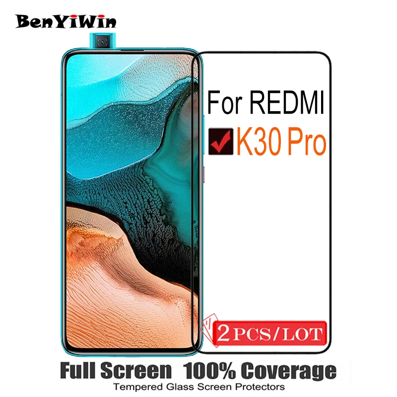 Оригинальное закаленное стекло для защиты экрана с полным покрытием Redmi K30 Pro