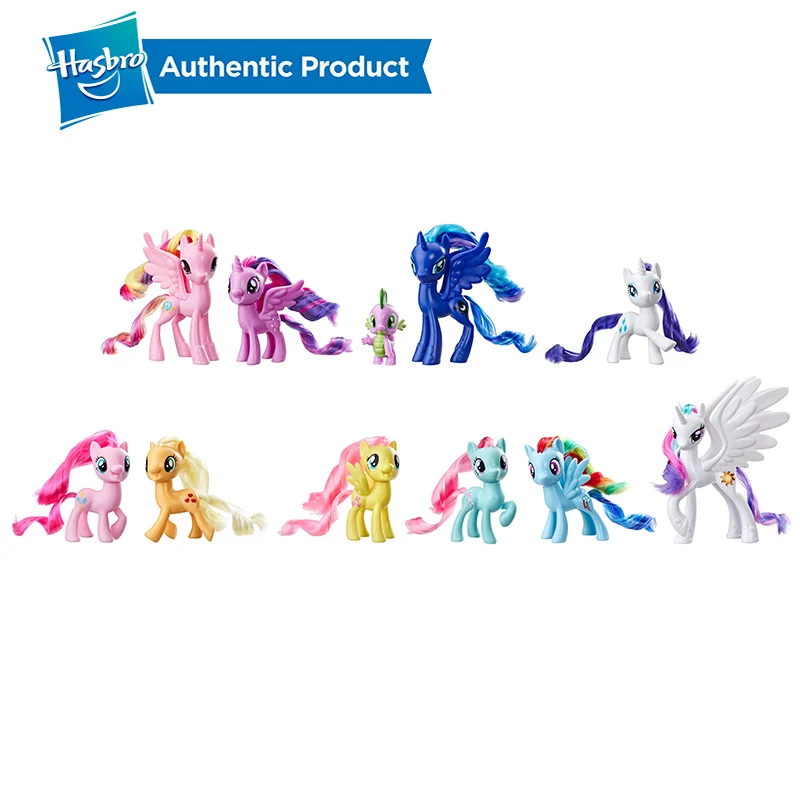 FurReal Friends, My Little Pony с рисунком из мультфильма «Мой Маленький Пони» игрушка радуга хвост сюрприз коллекция упаковке друзей 11 3-дюймовая пленка персонажей пони фигурка Коллекционная