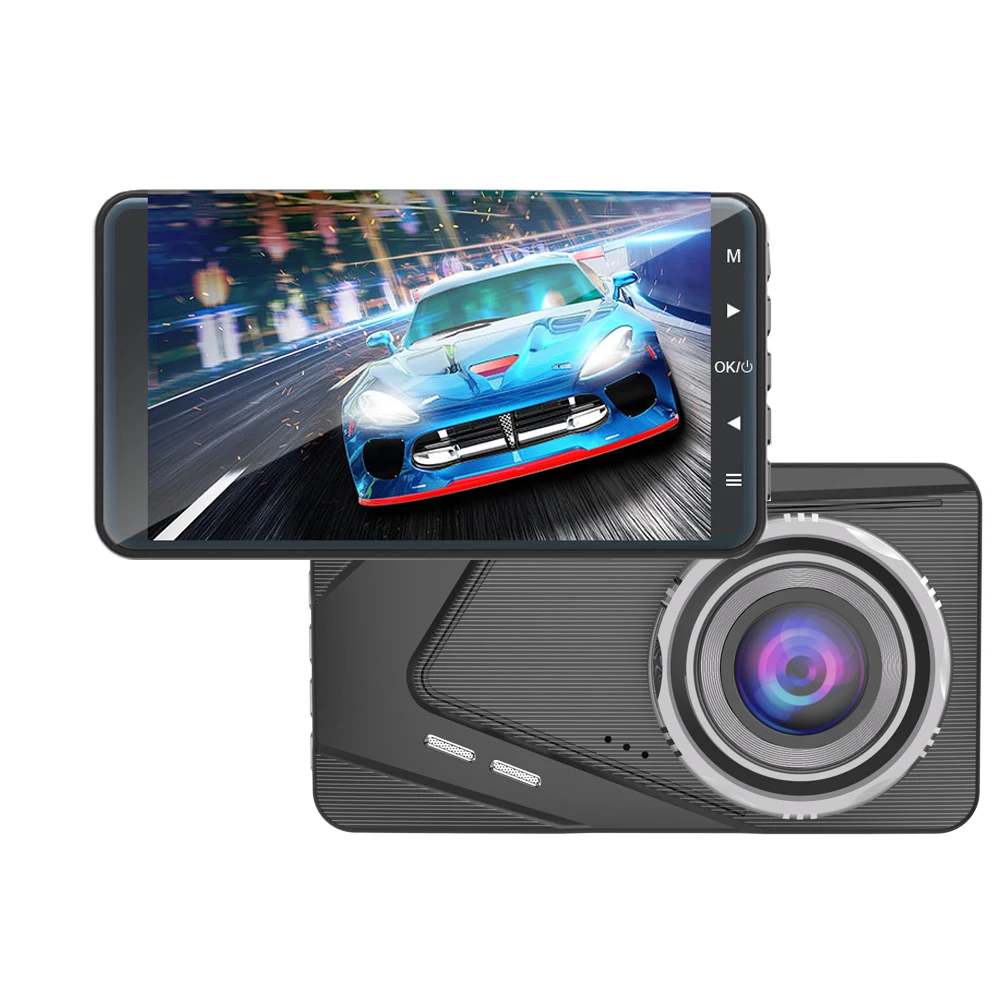 

Full HD 1080P Dual Dash Cam 4.0 Inch LCD Screen Car Dash Cam DVR Front Camera and Rear View Cam 170 Degree Wide Angle