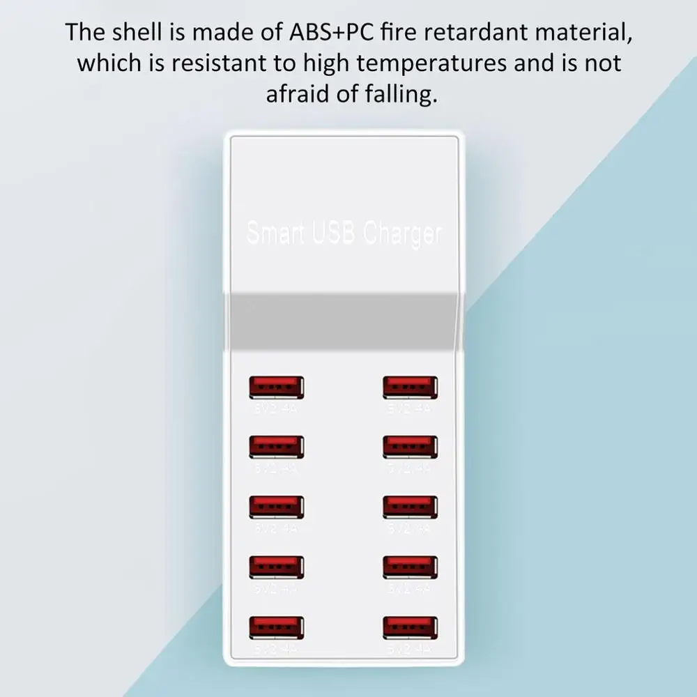 T8 мульти быстрое зарядное устройство USB зарядка несколько 10 USB телефон зарядная станция Универсальный usb-хаб Смарт зарядное устройство