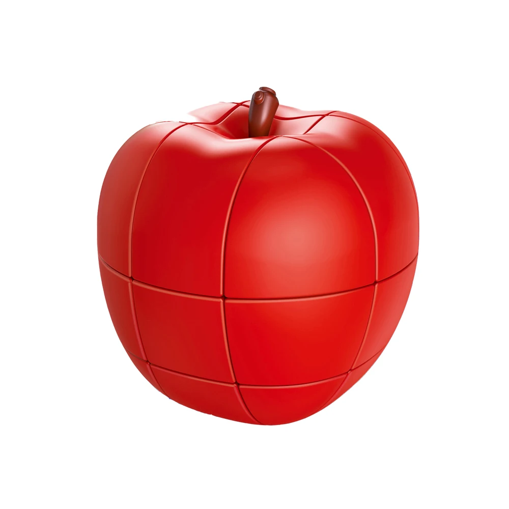 Apple IQ-Cubes FanXin фрукты странной формы 3x3 куб высокоскоростной куб головоломка Волшебные профессиональные обучающие и развивающие кубики детские игрушки - Цвет: Apple