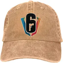 Бейсболка унисекс Six Siege, винтажная Регулируемая Кепка для папы