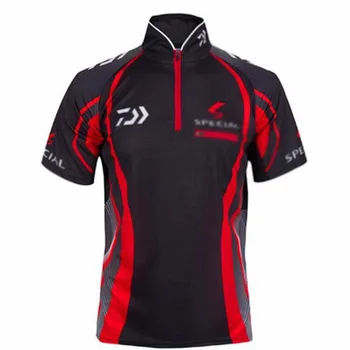 

2020 Daiwa Fishing Shirts Outdoor Uv Protection Moisture Wicking Dry Short Sleeve Fishing Short T Shirt Men Plus size 5XL