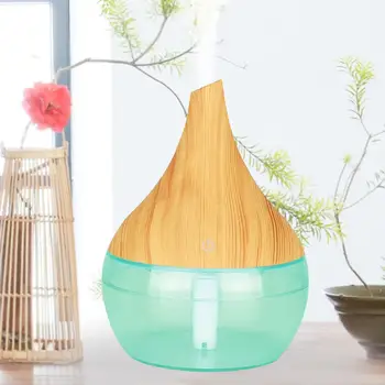 

7 Light Transparent Water Tank USB Air Humidifier Wood Grain Essential Oil Diffuser Ultrasonic Aroma Aromatherapy Mist maker