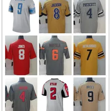 Сшитый Ламар Джексон дак Прескотт Крисс Джонс Бейкер Мейфилд бен роэтлисбергер Deshaun Watson Drew Brees Derek мужские трикотажные изделия