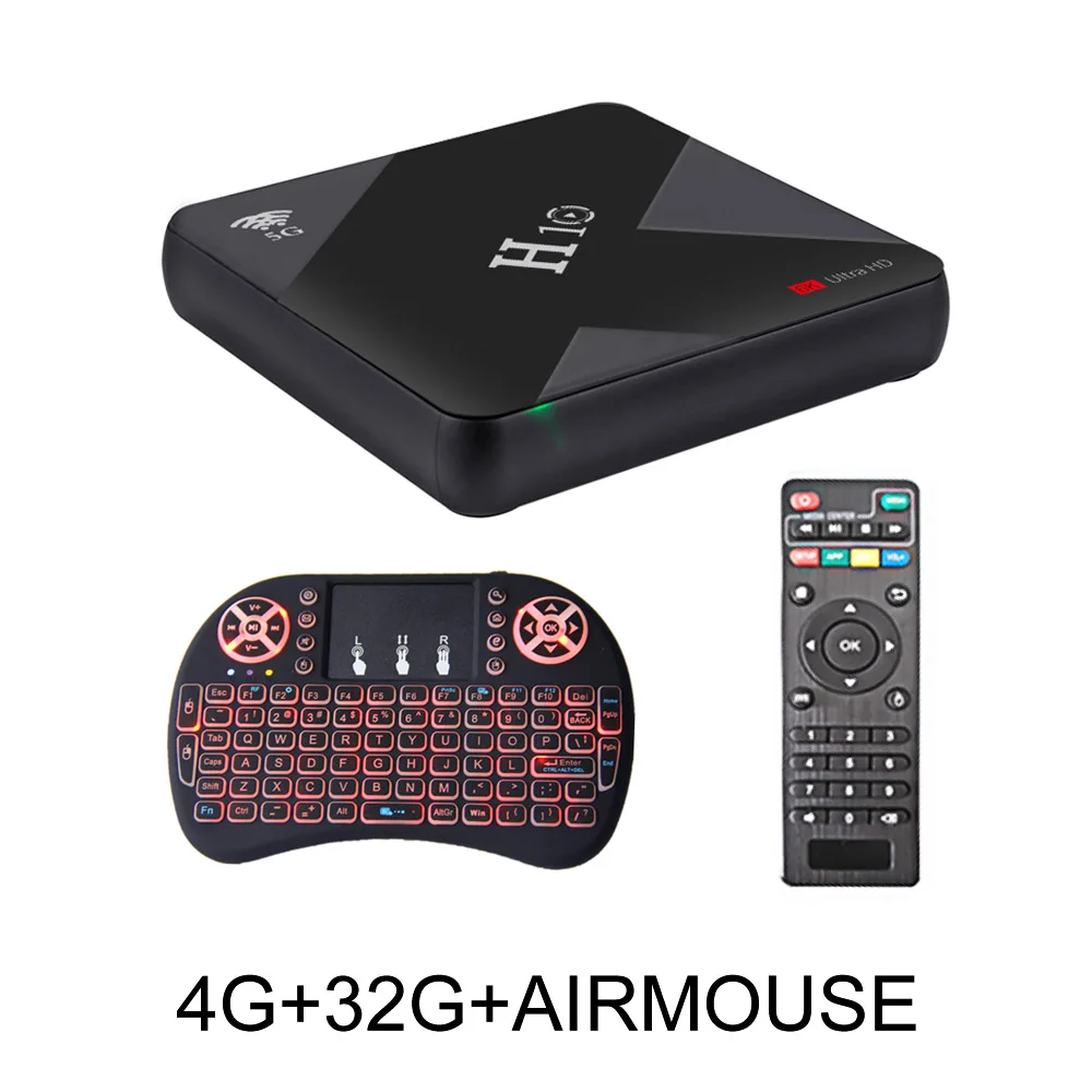 4G32G AIRMOUSE ТВ-приставка XGODY H10 H6 Android 9,0 4 Гб ОЗУ 64 Гб ПЗУ Allwinner H6 четырехъядерный процессор Dual Wifi 2,4G/5G USB3.0 телеприставка - Цвет: 4G32G AIRMOUSE