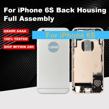 

Full Assembly Housing for iPhone 6s Back Battery Cover Door Middle Chassis Frame with Flex Cable NO Vibracall and NO Wifi