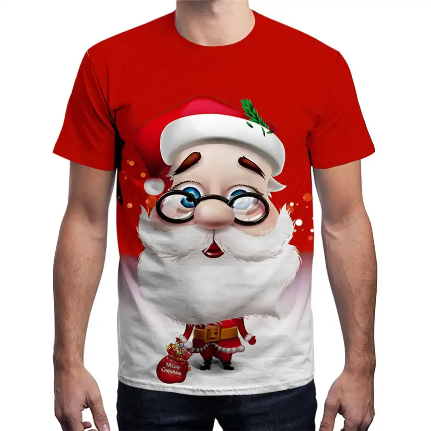Camisa vermelha natal Clearance