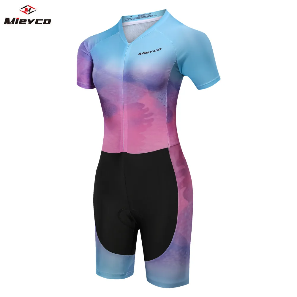 

Mieyco Triathlon Suit Jumpsuit Wear Pro Team Men Women Cycling Clothing Bicycle Clothes ciclismo Skin suit Swimwear Short Sleeve