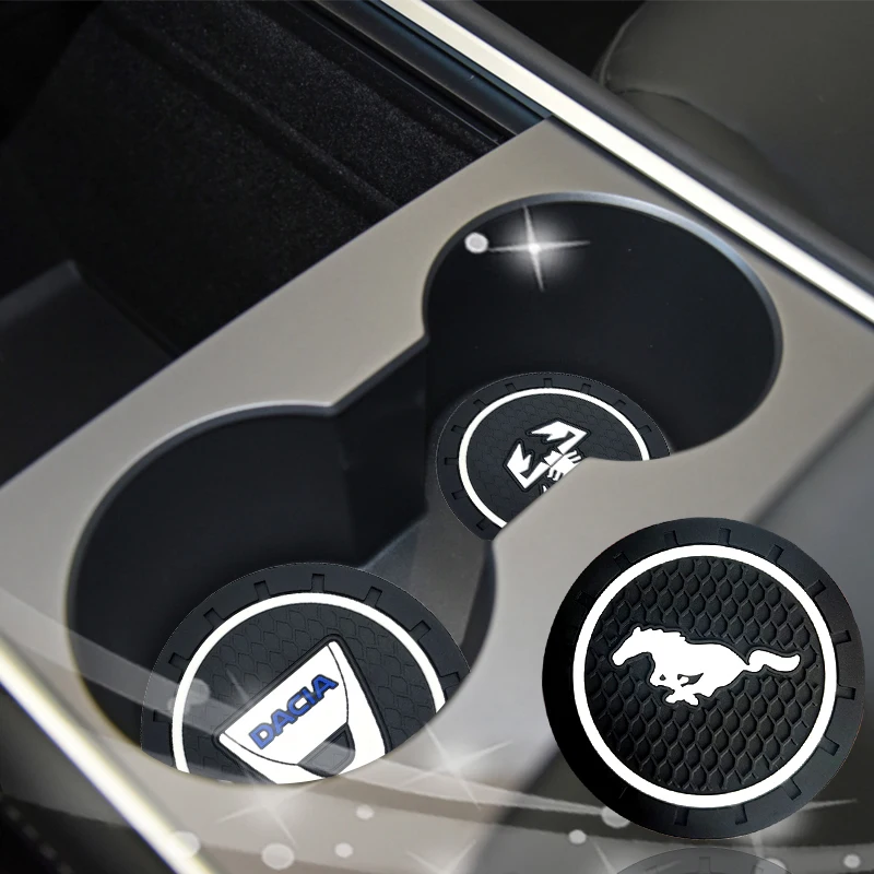 1pcs Car Anti-slip Coaster Water Cup Pad Waterproof for Citroen C1 C2 C3 C4 C5 X7 B7 Aircross Vtr Berlingo Ds3 Car Accessories
